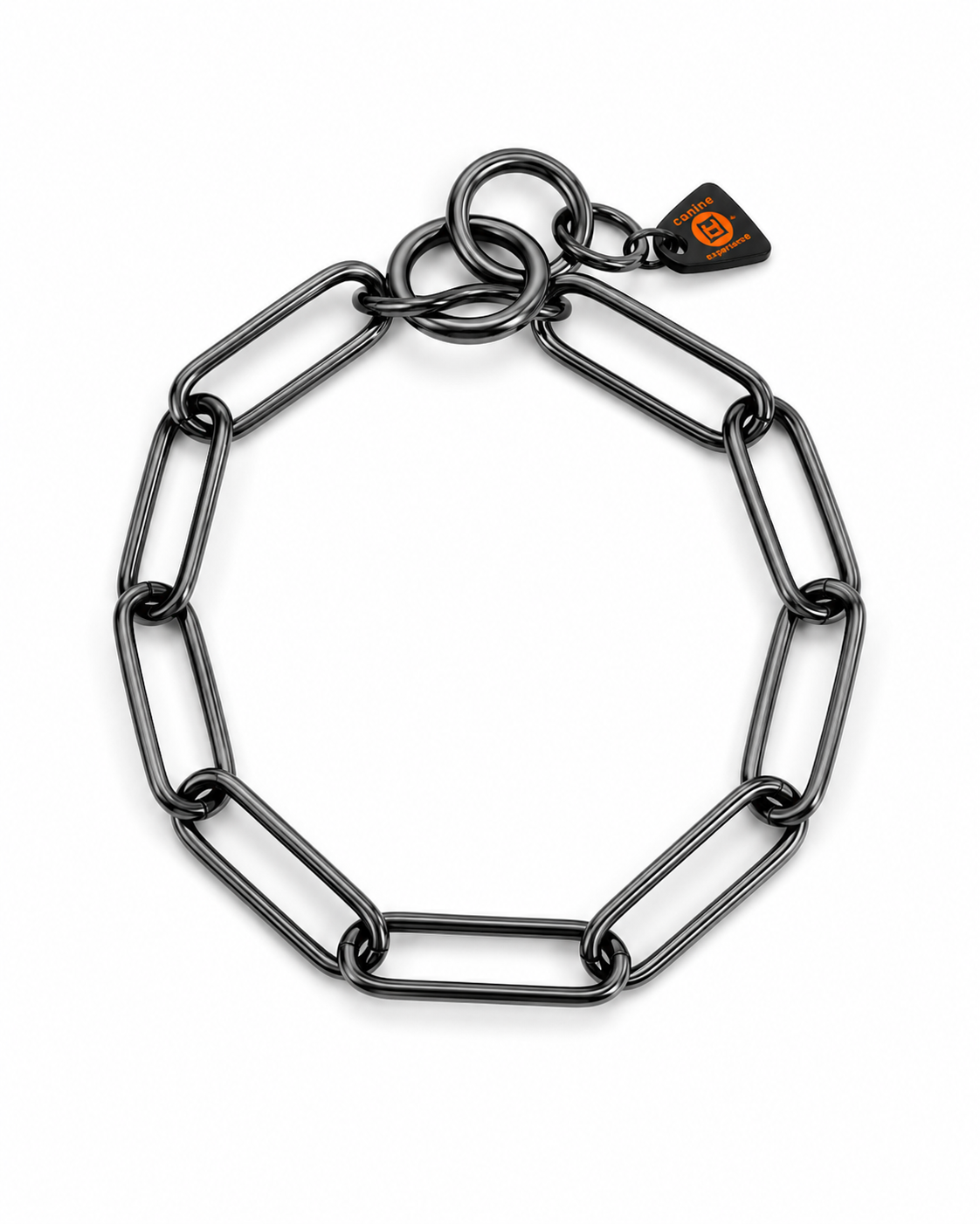 Sprenger strupekjetting langlenket Sort 3mm