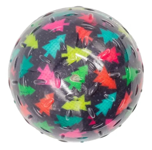 Hundeleke Gummiball m/julemotiv