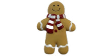 Hundeleke i gummi, Pepperkakemann m/pip 15cm