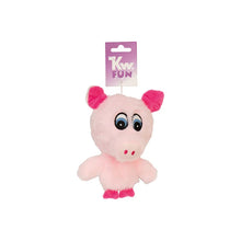 KW Griseball TPR rosa med pip plysj 16 cm